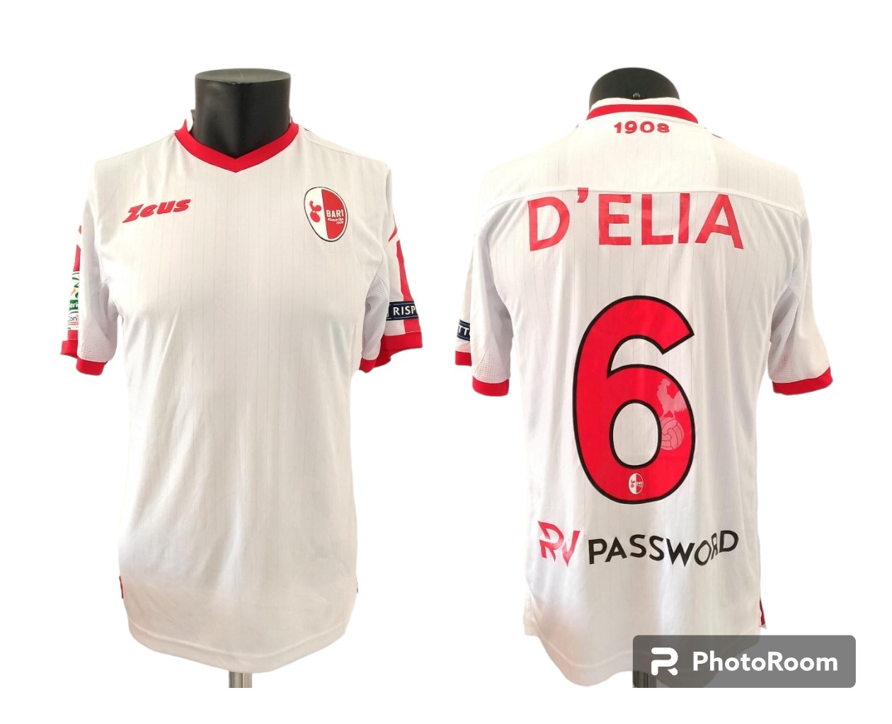 Maillot Domicile Bari 2017/2018 Taille M - Zeus Blanc - Occasion